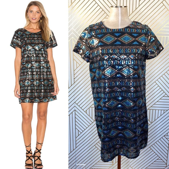 Show Me Your Mumu Tallulah Dress Sequin Shift - Picture 1 of 8
